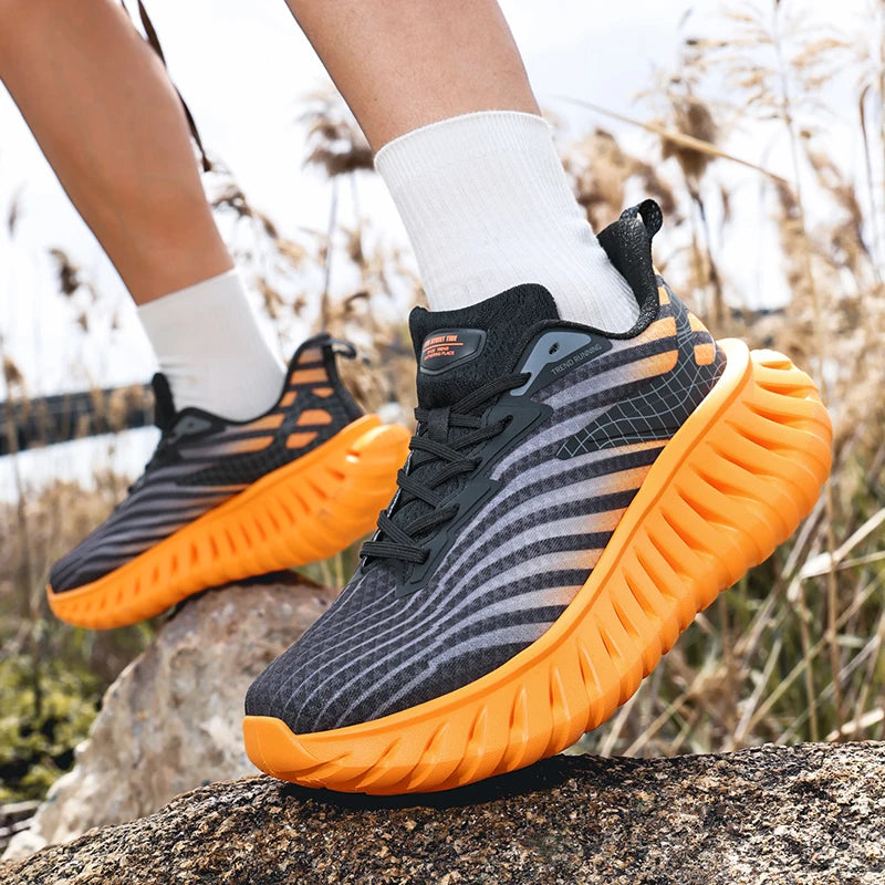 High-quality Chunky Running Shoes Women Men Light Comfy Outdoor Jogging Summer Mesh Breathable Trekking Shoes Versatile Sneakers