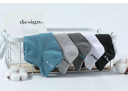 5/10 Pairs Cotton Men's Short Socks Crew Ankle Breathable Mesh Sports Casual Women Summer Low-Cut Thin Sock for Male