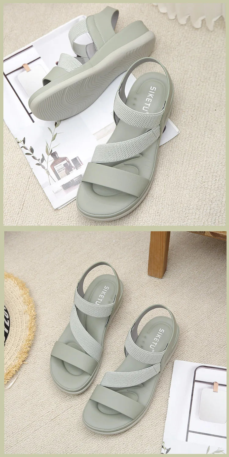 Sports Sandals for Women's 2026 Summer New Casual Sandal for Womens Large Thick Bottom Beach Sandals Platform Shoes Women