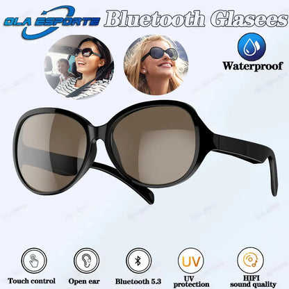 New Camera Smart Music Women Men Sports Sunglasses Headphones Wireless Bluetooth Talking Headset HIFI Audio Bluetooth Glasses