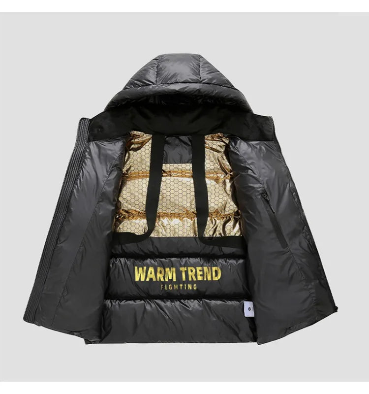 Autumn Winter Outerwear Parkas for Men Loose Casual Hooded Puffer Jacket Thick Warm Versatile High-quality Padded Jacket for Men