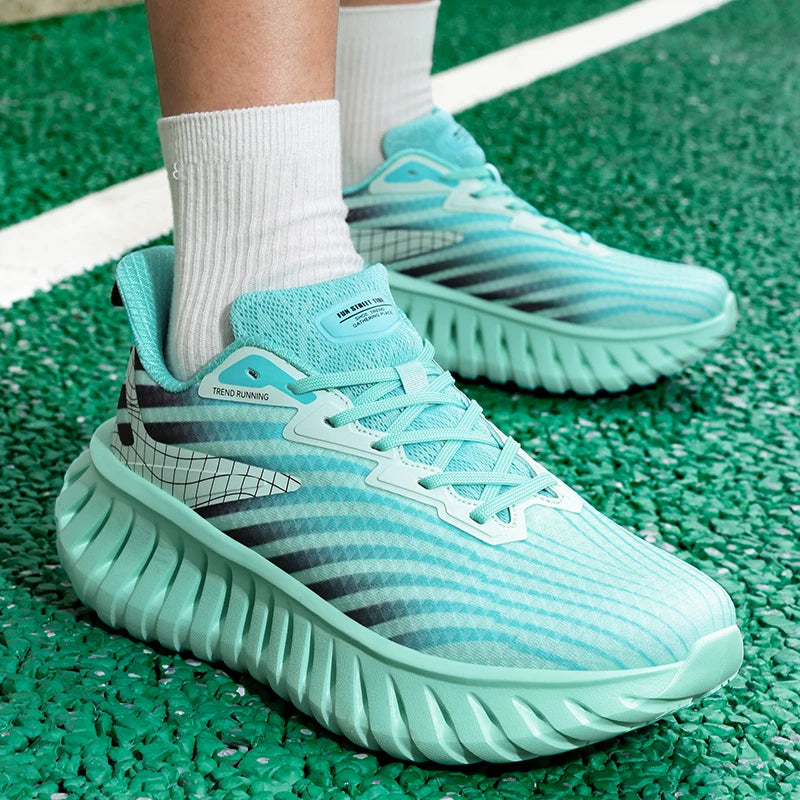 High-quality Chunky Running Shoes Women Men Light Comfy Outdoor Jogging Summer Mesh Breathable Trekking Shoes Versatile Sneakers