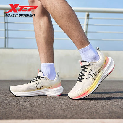 Xtep Running Shoes For Men 2025 Summer New Comfortable Lightweight Sports Shoes Mesh Breathable Retro Dad Shoes 875319110035