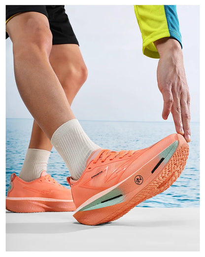 NEW Running Shoes Carbon Board Marathon Men Sports Breathable Lightweight Women's Comfortable Athletic Nonskid Sneakers Casual