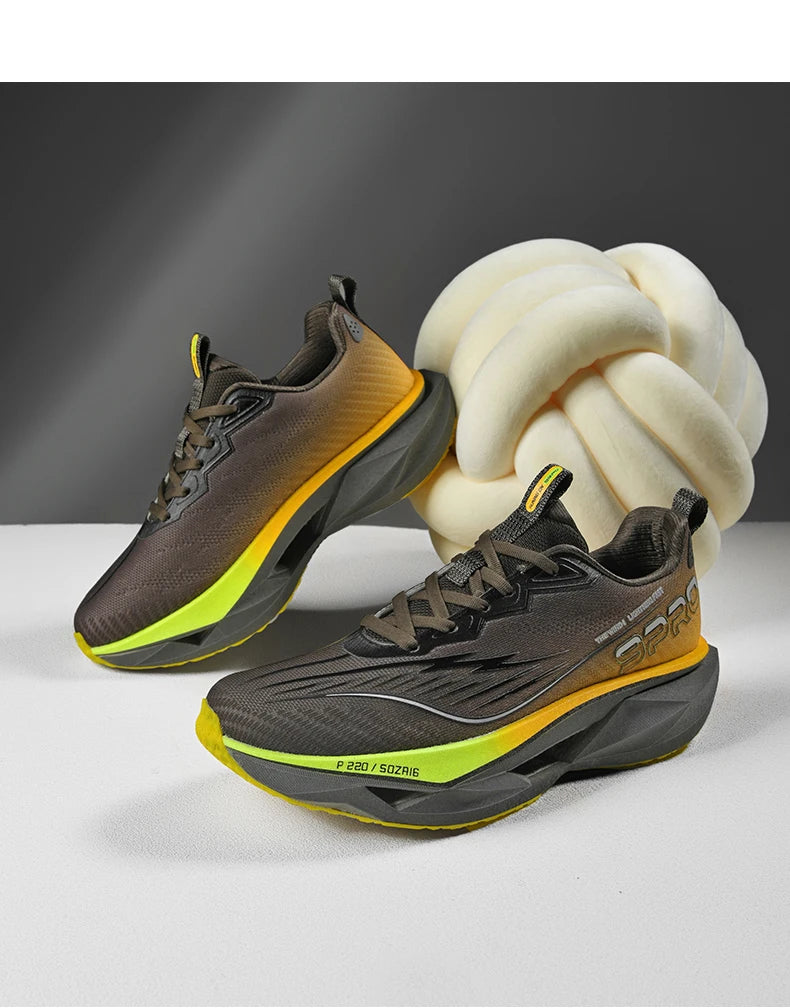 2025 Autumn New Men's and Women's Breathable Running Shoes Full Palm Carbon Plate Shock Absorbent Sports Running Shoes