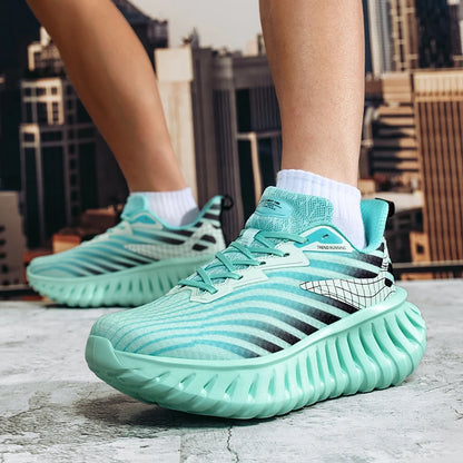 High-quality Chunky Running Shoes Women Men Light Comfy Outdoor Jogging Summer Mesh Breathable Trekking Shoes Versatile Sneakers