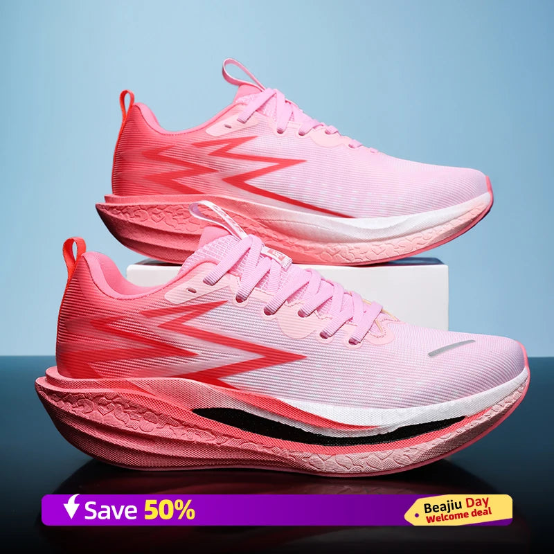 Men Sports Running Shoes Casual Marathon Breathable Lightweight Women's Comfortable Athletic Nonskid Walking Sneakers