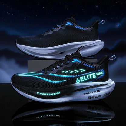 Men Running Shoes Carbon Plate Marathon Speciality Sports Breathable Lightweight Women's Comfortable Nonskid Leisure Sneakers