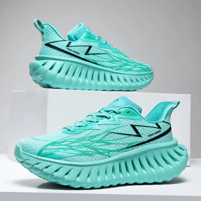 High-quality Chunky Running Shoes Women Men Light Comfy Outdoor Jogging Summer Mesh Breathable Trekking Shoes Versatile Sneakers