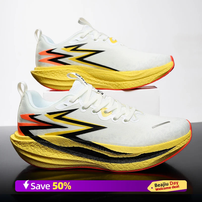 Men Sports Running Shoes Casual Marathon Breathable Lightweight Women's Comfortable Athletic Nonskid Walking Sneakers