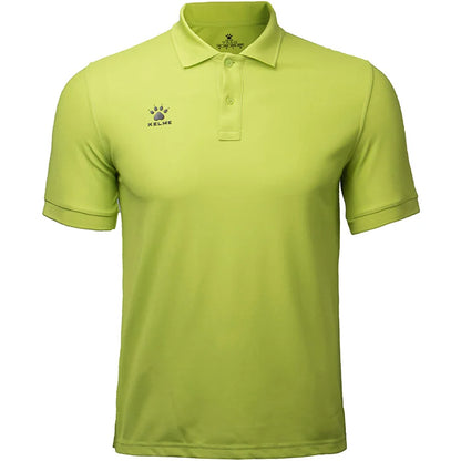 Kelme Men's Casual Polo Shirt, Daily Training Collar T-shirt, Outdoor Running Breathable Short Sleeved Quick Drying Yoga Suit