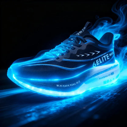 Men Running Shoes Carbon Plate Marathon Speciality Sports Breathable Lightweight Women's Comfortable Nonskid Leisure Sneakers