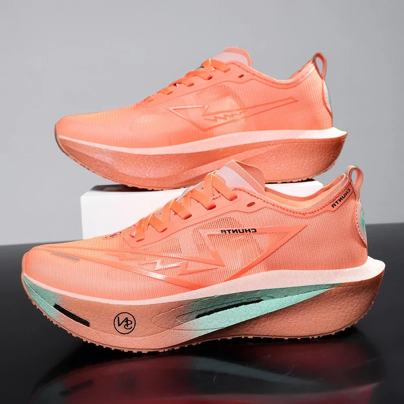 NEW Running Shoes Carbon Board Marathon Men Sports Breathable Lightweight Women's Comfortable Athletic Nonskid Sneakers Casual