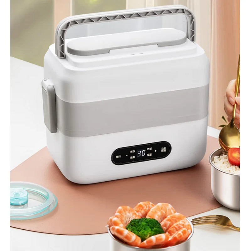 Portable Electric Heating Lunch Box Multi-Functional Reservation Electric Bento Box for Office Workers And Students