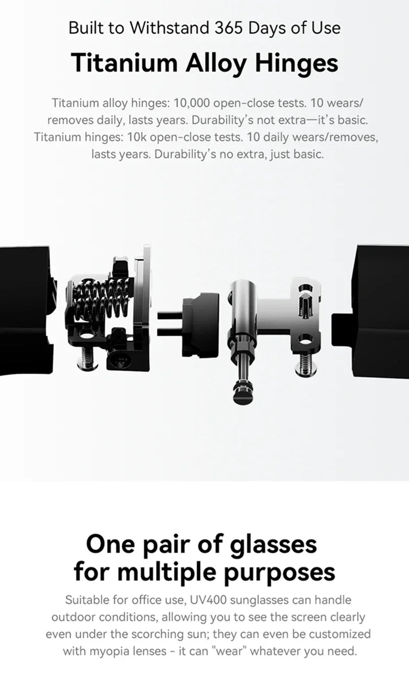 Xiaomi 8K AI Smart Glasses With 100MP Camera Chat GPT Touch Sport Sunglasses Bluetooth Call Video Music Player For Men Women