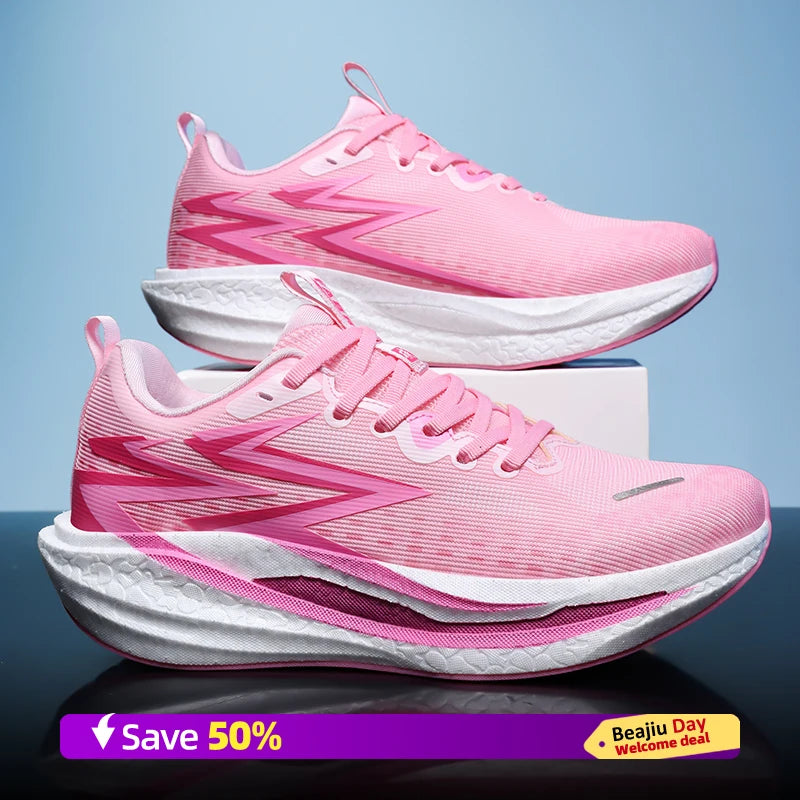 Men Sports Running Shoes Casual Marathon Breathable Lightweight Women's Comfortable Athletic Nonskid Walking Sneakers