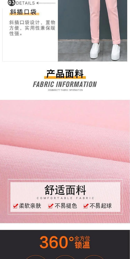 Women's Fashion Plush Thickened Sweat Suit 2025 Autumn Winter New Casual Hooded Tops Waistcoat Pants 3 Three Piece Set For Women