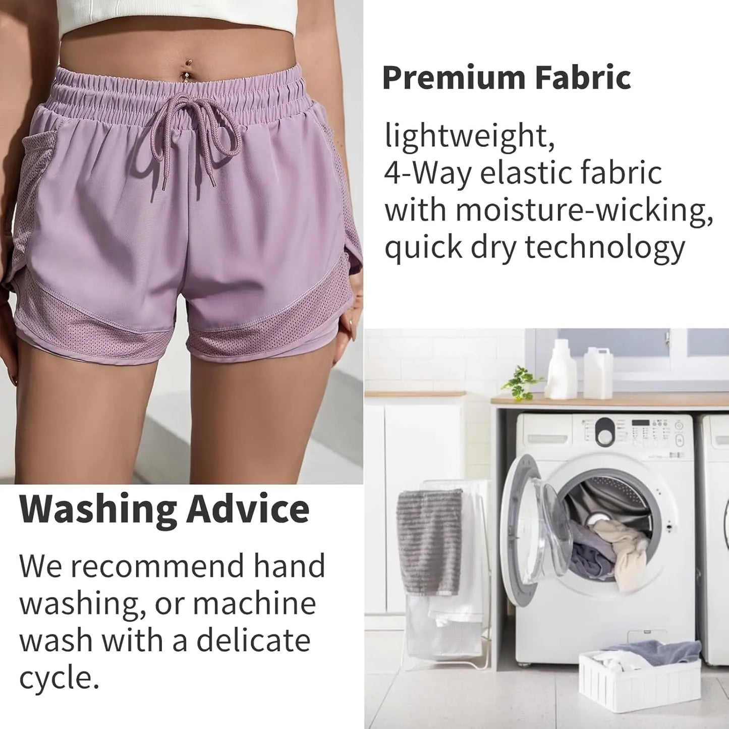 Gym training, running, high waist, breathable exercise, elastic fitness, daily wear of yoga shorts